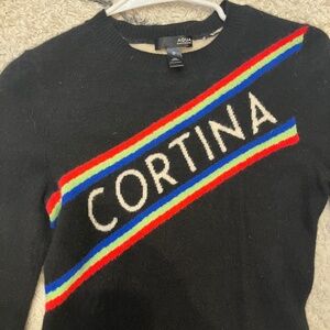 100% Aqua cashmere sweater